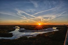 Sonnenuntergang an der Nordsee