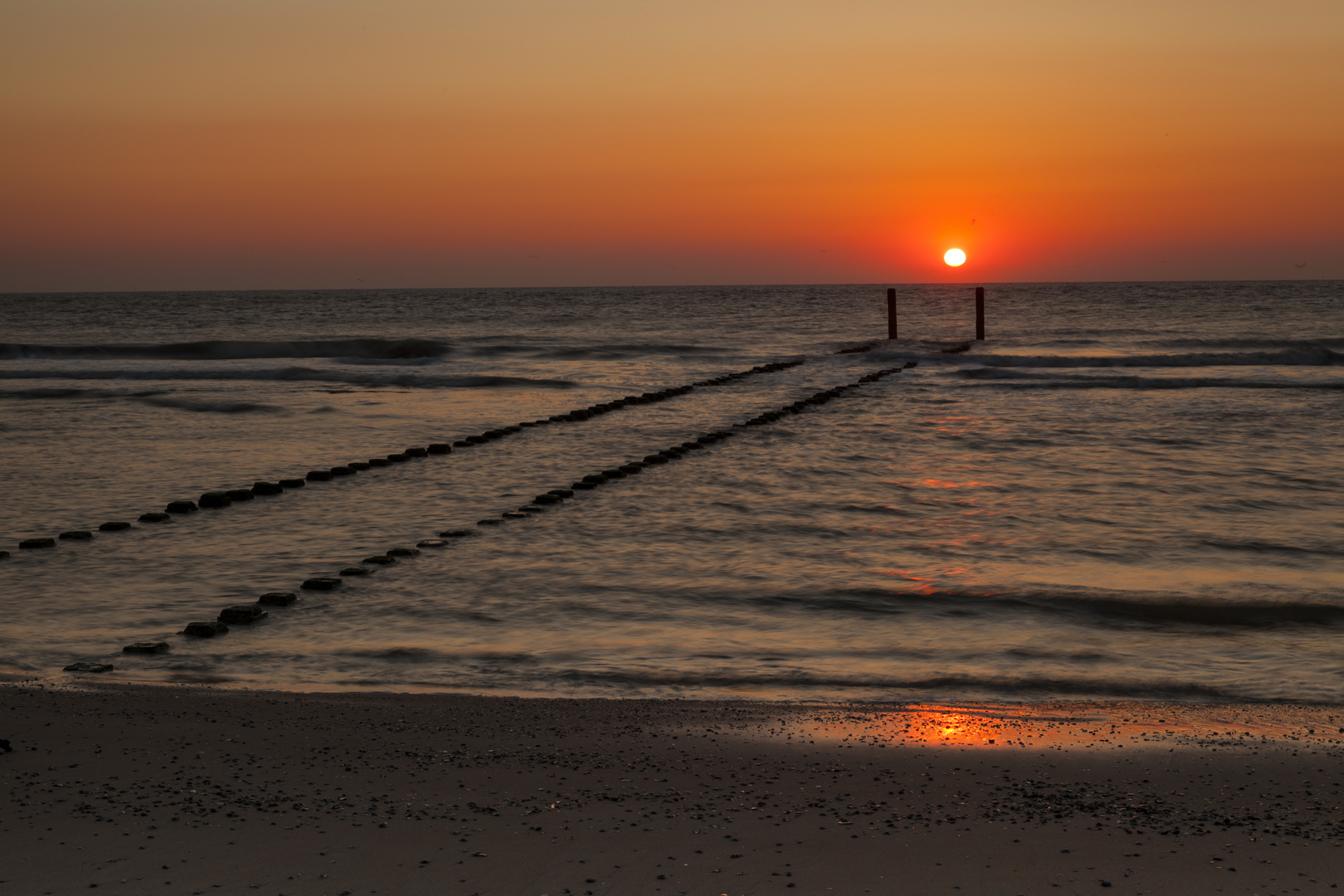 Sonnenuntergang an der Nordsee