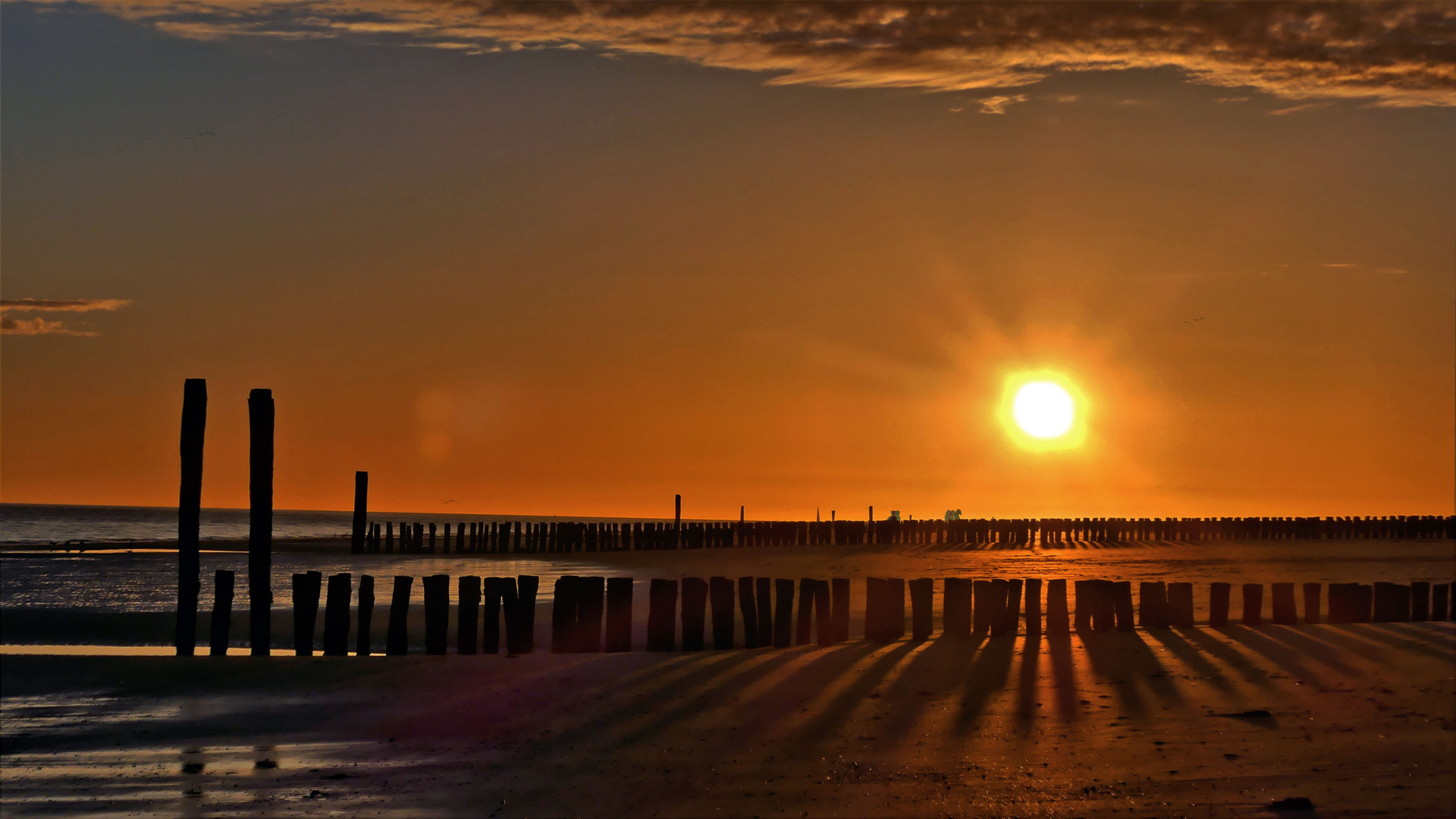 Sonnenuntergang an der Nordsee