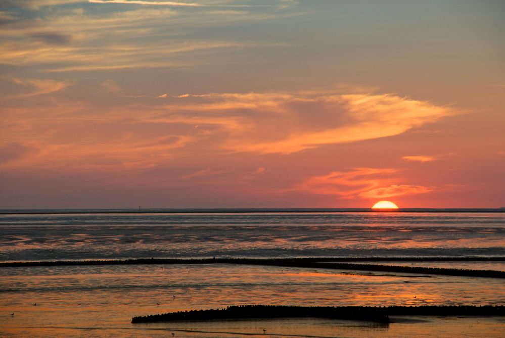 Sonnenuntergang an der Nordsee