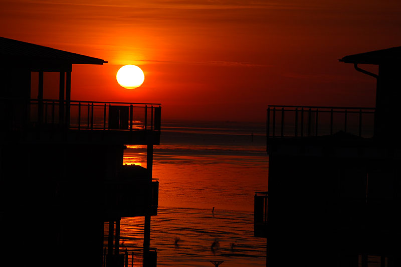 Sonnenuntergang an der Nordsee