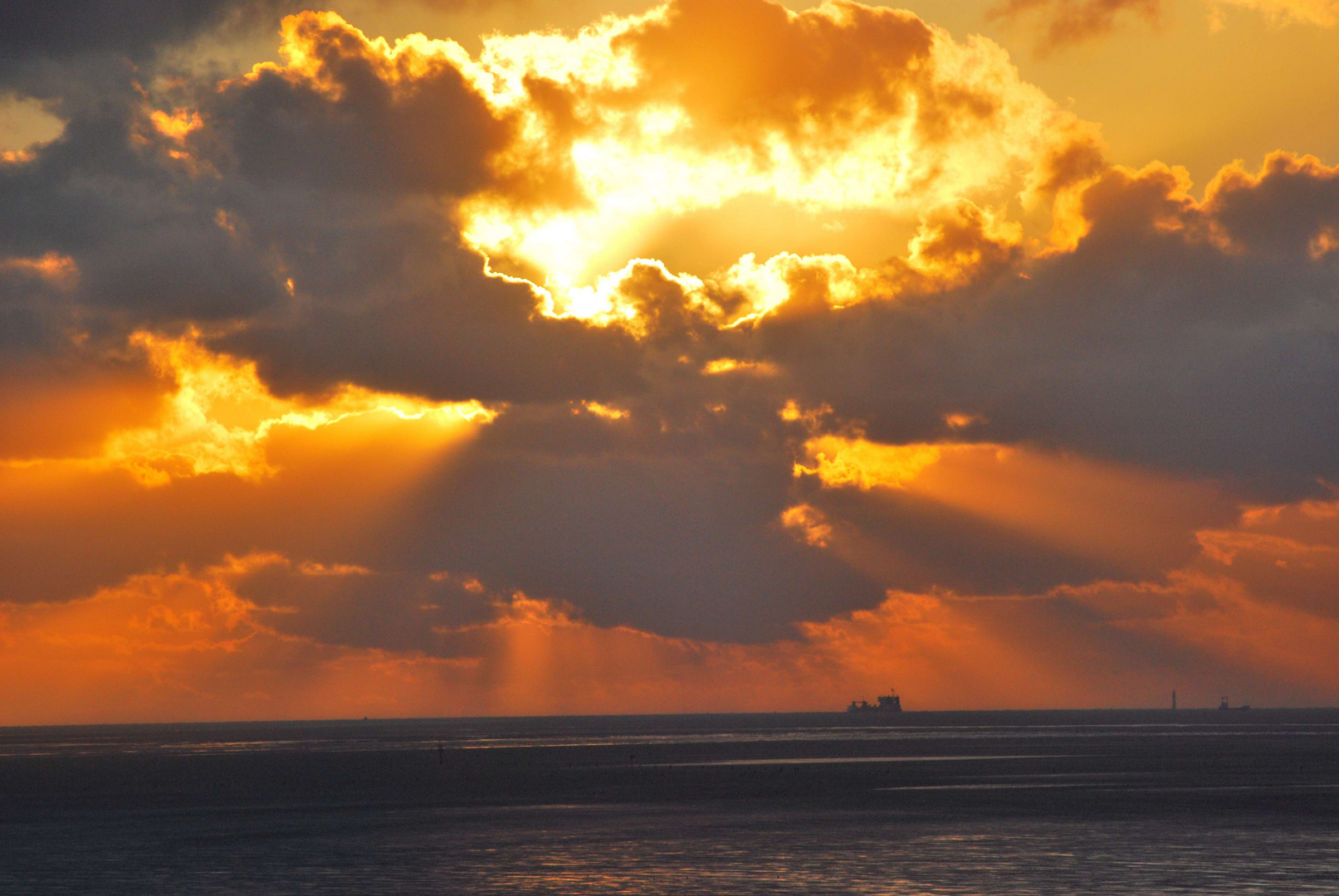 Sonnenuntergang an der Nordsee