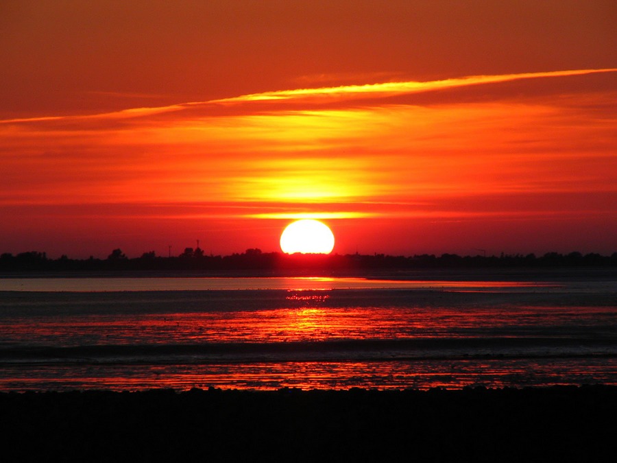 Sonnenuntergang an der Nordsee