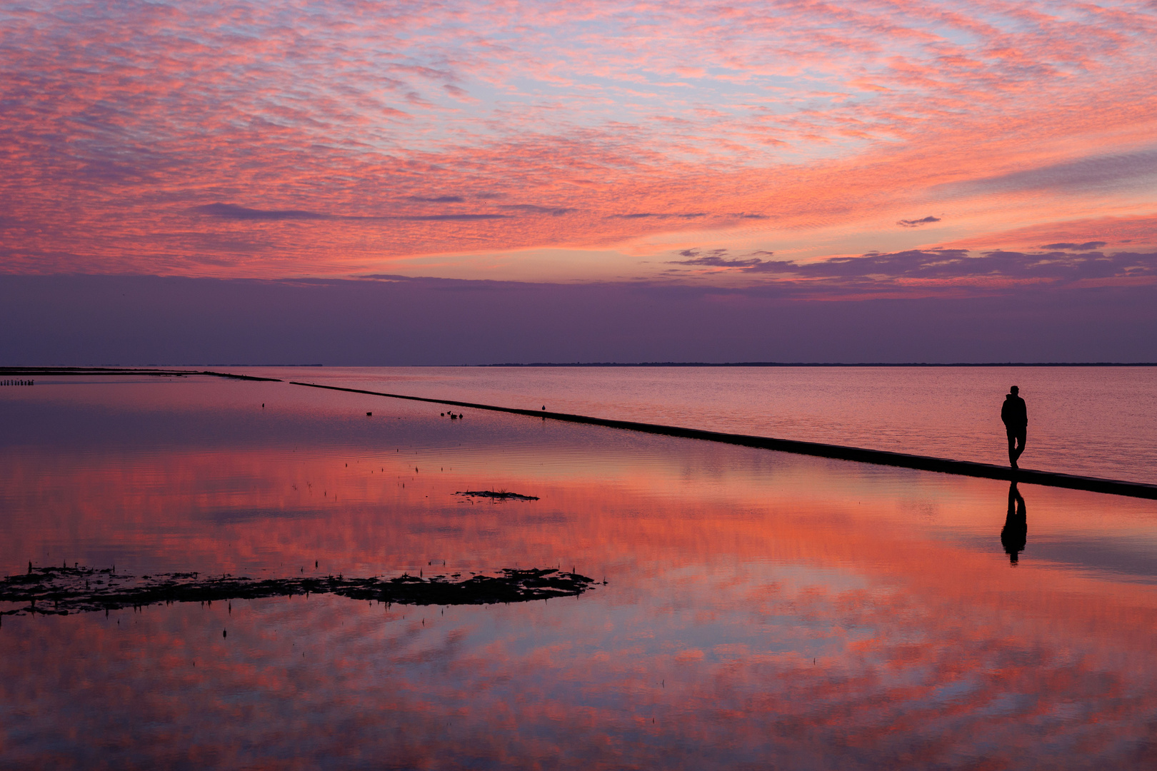 Sonnenuntergang an der Nordsee