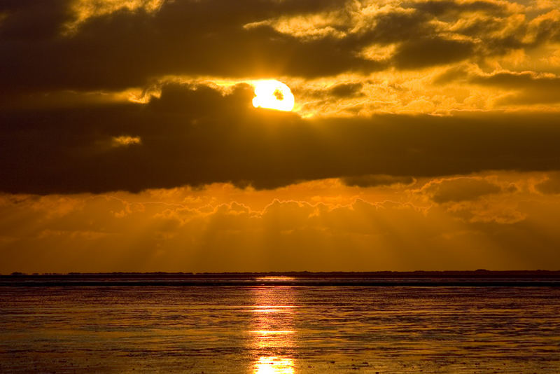 Sonnenuntergang an der Nordsee