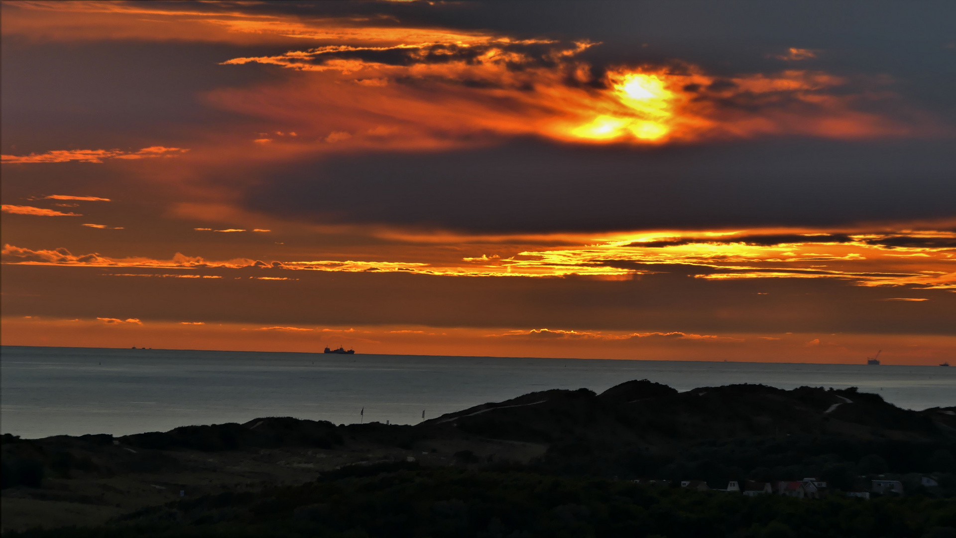 Sonnenuntergang an der Nordsee