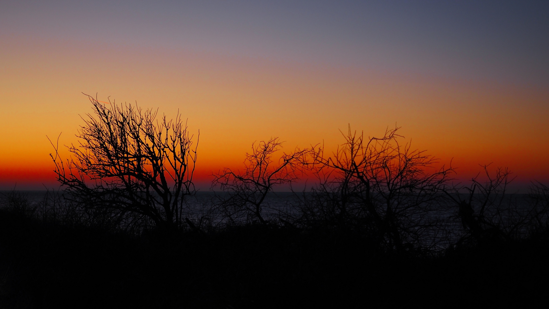 Sonnenuntergang an der Nordsee (Holland)