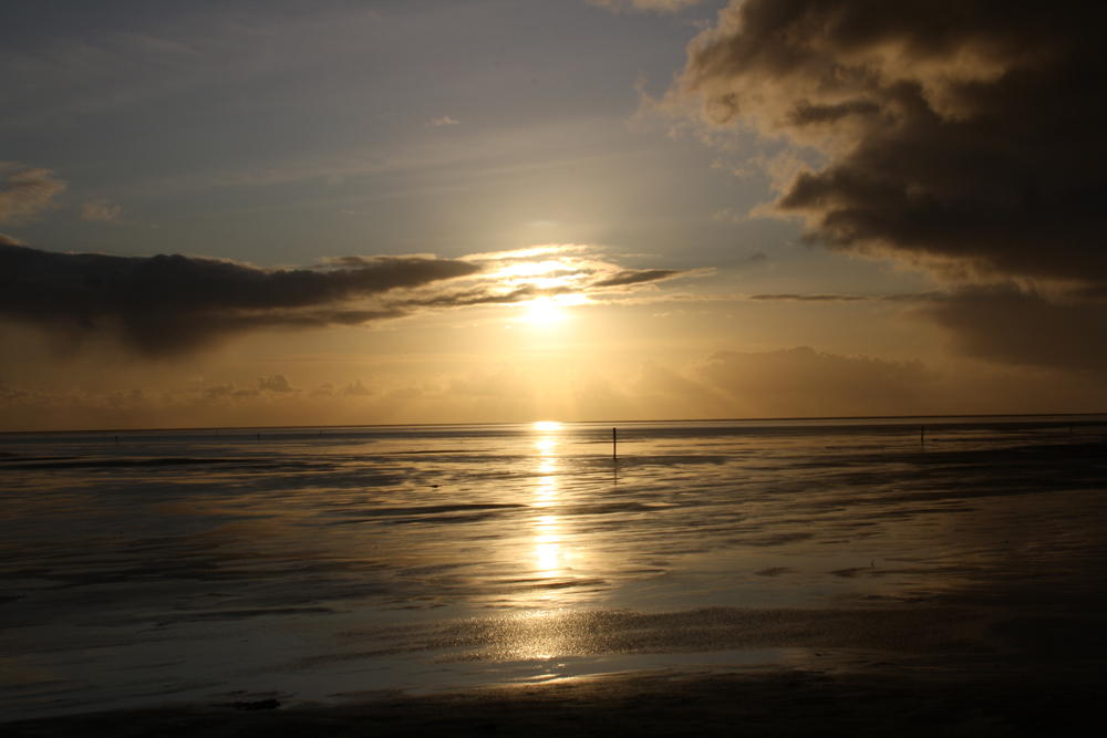 Sonnenuntergang an der Nordsee / Westerhever