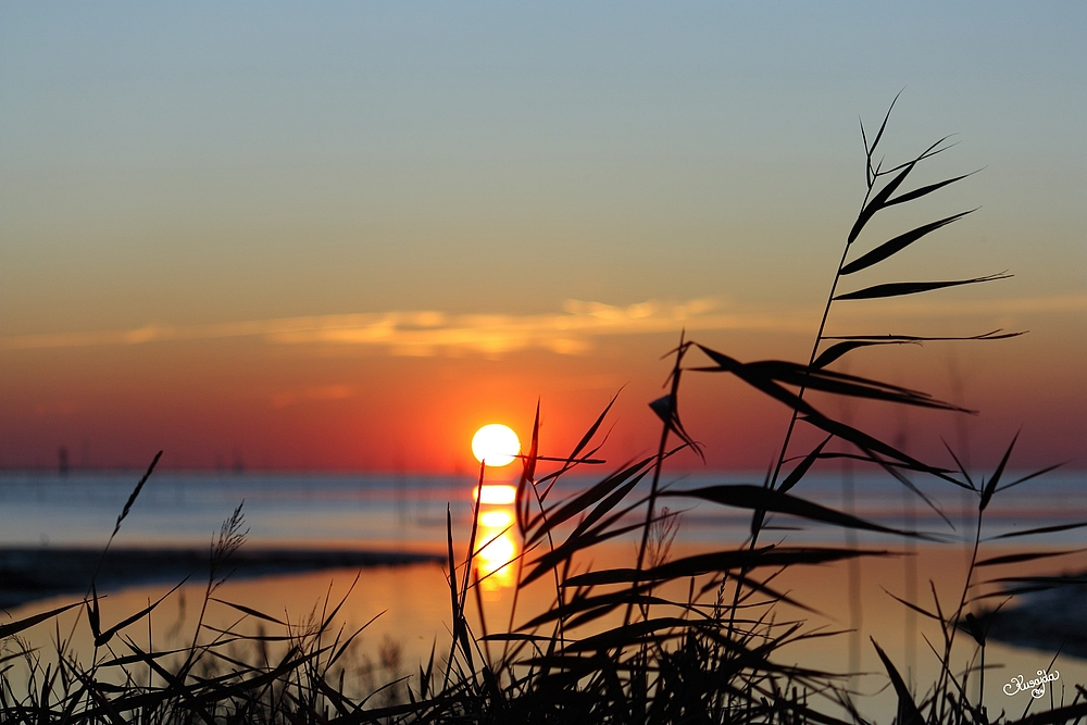 Sonnenuntergang an der Nordseeküste!