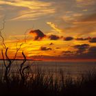 Sonnenuntergang an der Nordseeküste in der Nähe von Middelburg