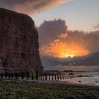 Sonnenuntergang an der Nordwestküste von Helgoland