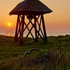 Sonnenuntergang an der Nørre Lyngby Glocke