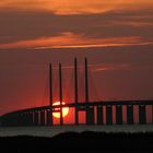 Sonnenuntergang an der Öresundbrücke