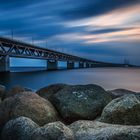 Sonnenuntergang an der Öresundbrücke ...