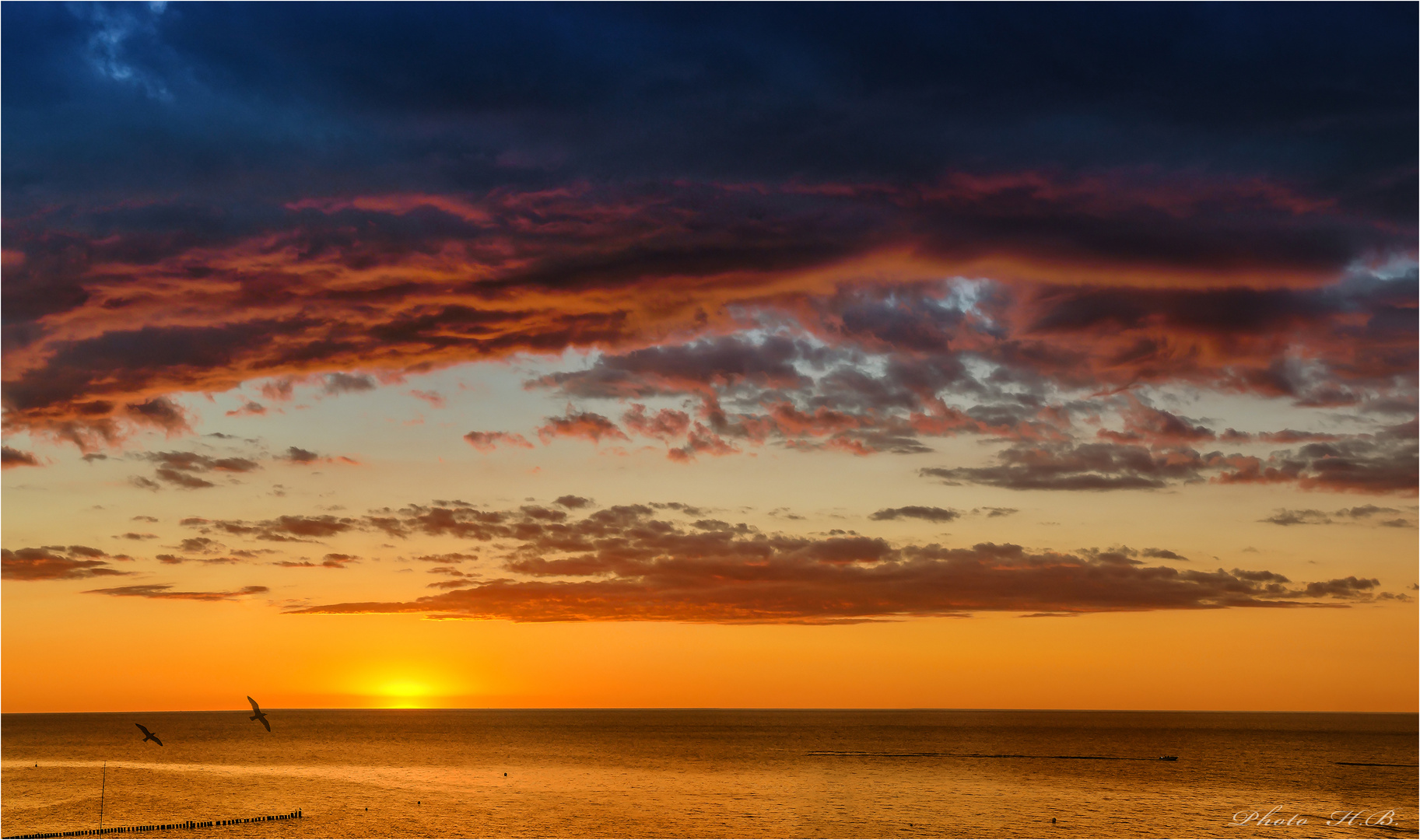 Sonnenuntergang an der Ostsee