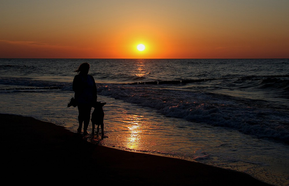 Sonnenuntergang an der Ostsee