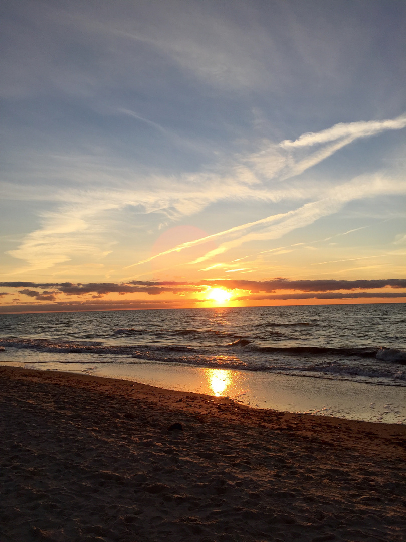 Sonnenuntergang an der Ostsee