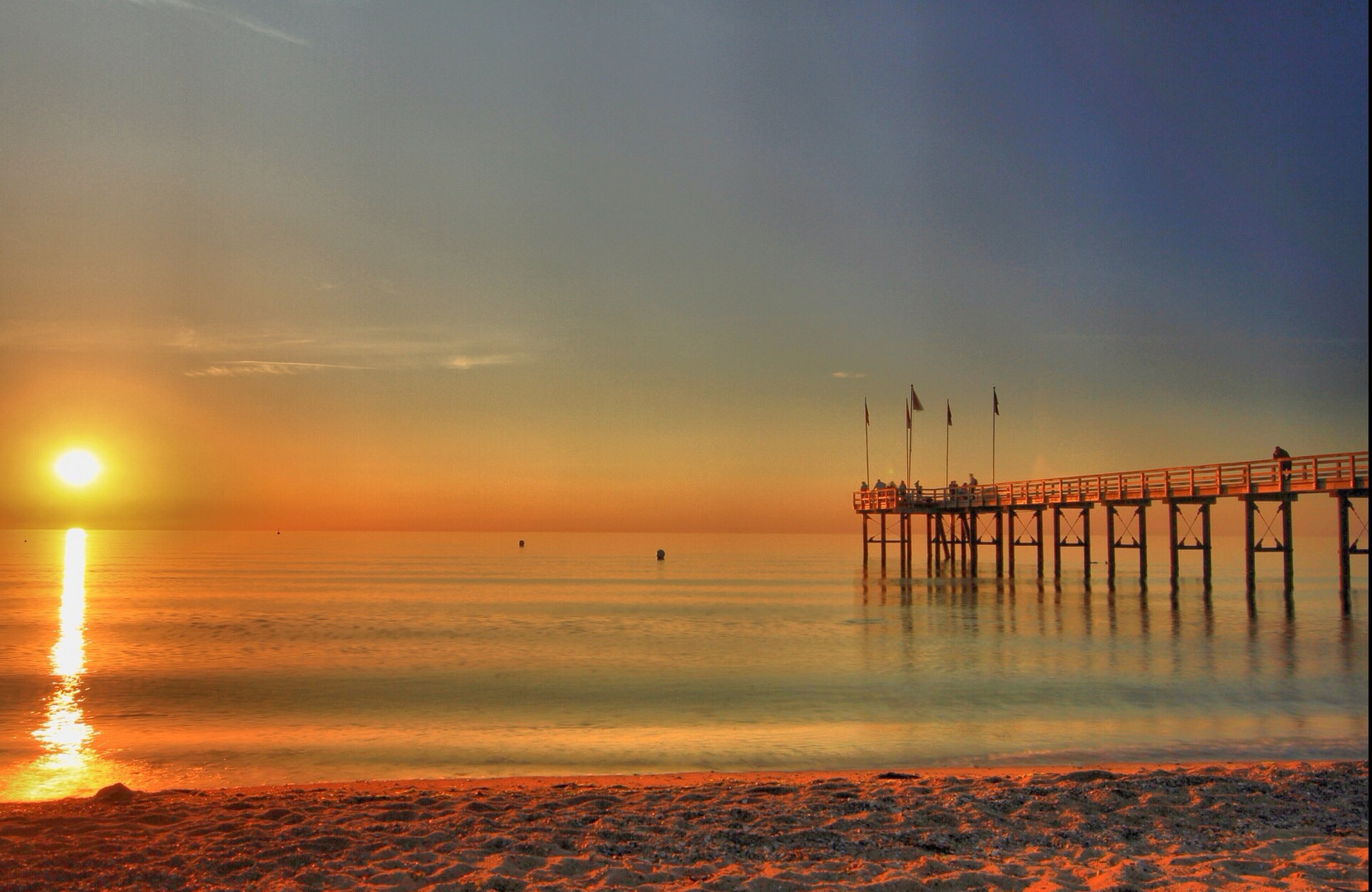 Sonnenuntergang an der Ostsee