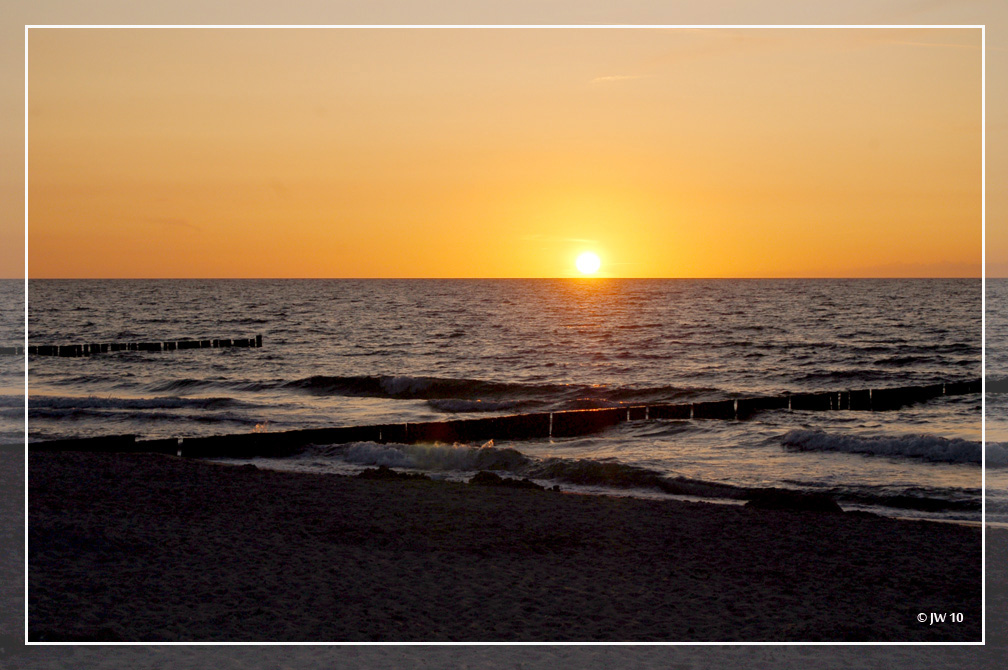 Sonnenuntergang an der Ostsee