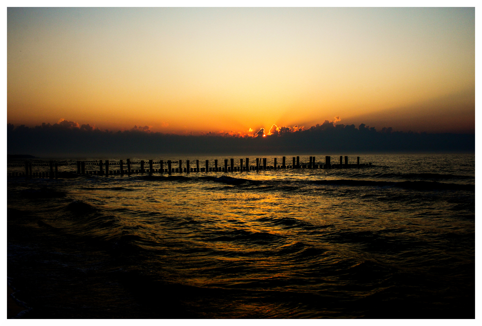 sonnenuntergang an der ostsee