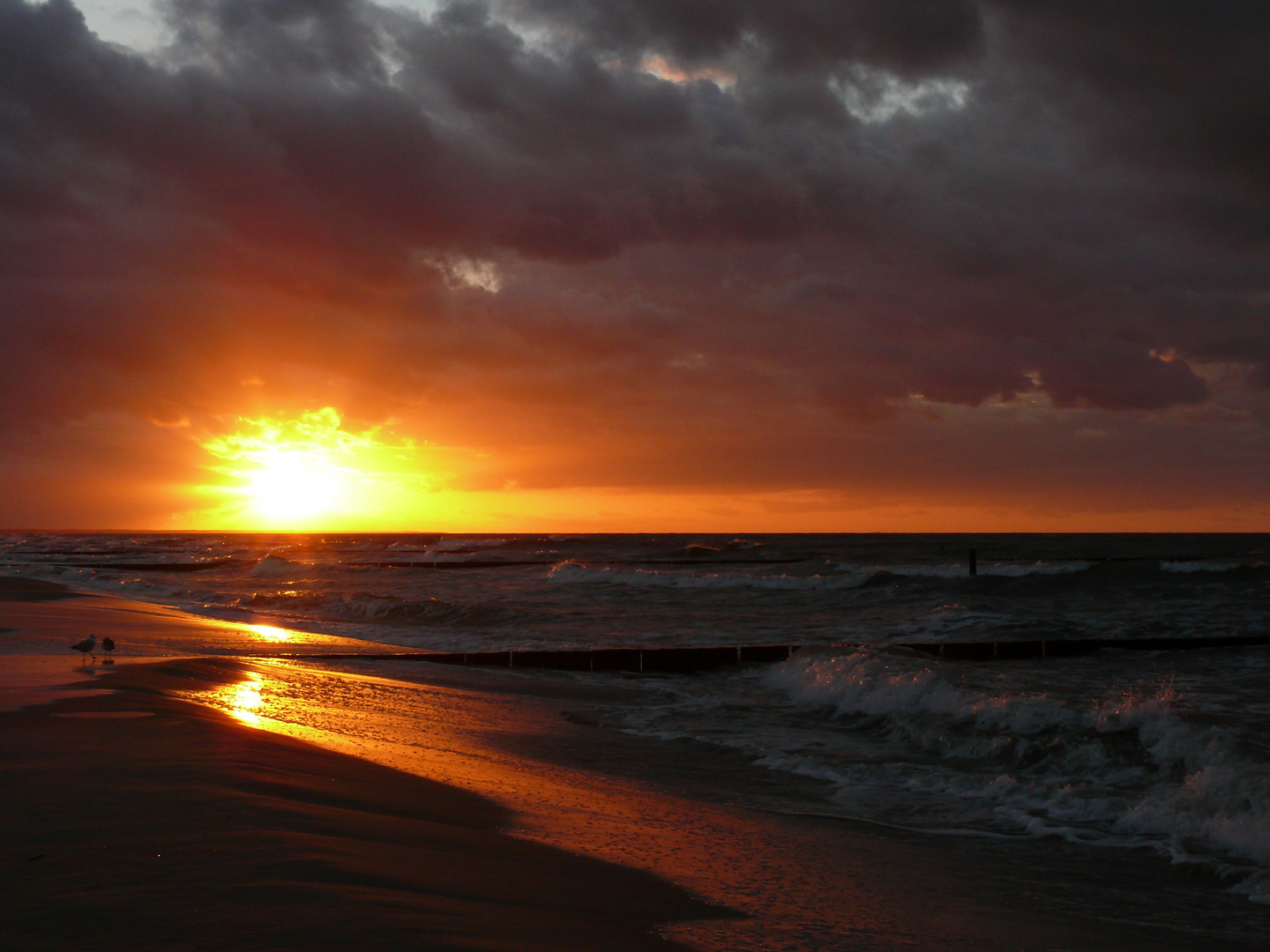 Sonnenuntergang an der Ostsee