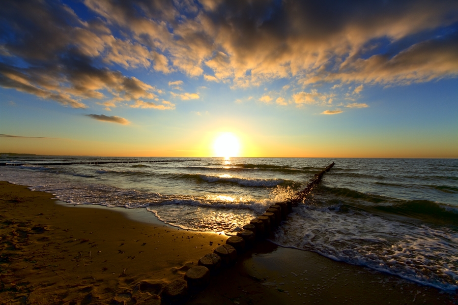 Sonnenuntergang an der Ostsee