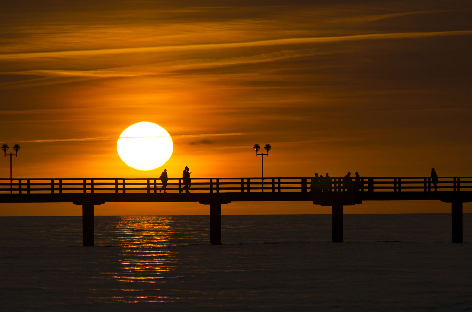 Sonnenuntergang an der Ostsee