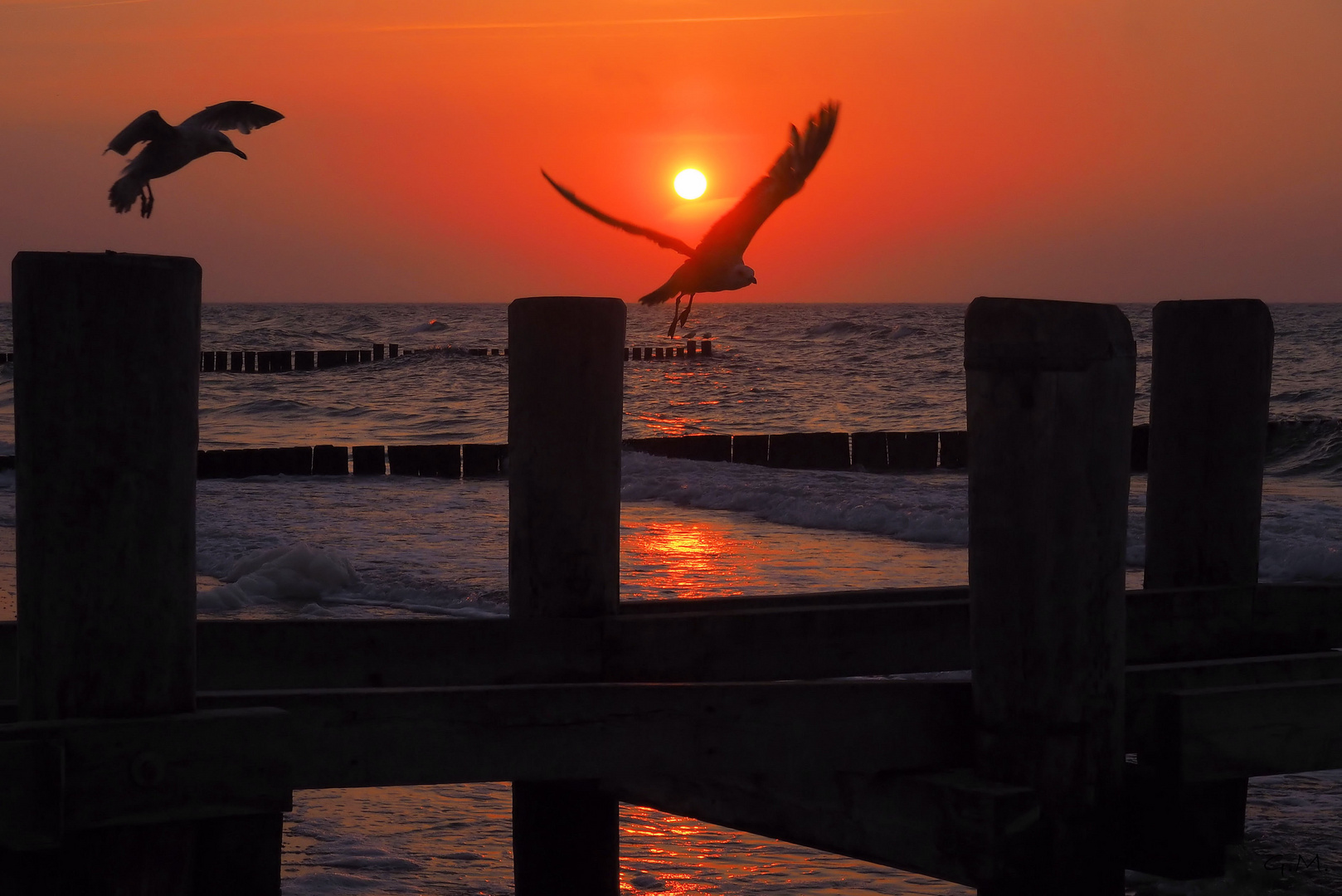 Sonnenuntergang an der Ostsee