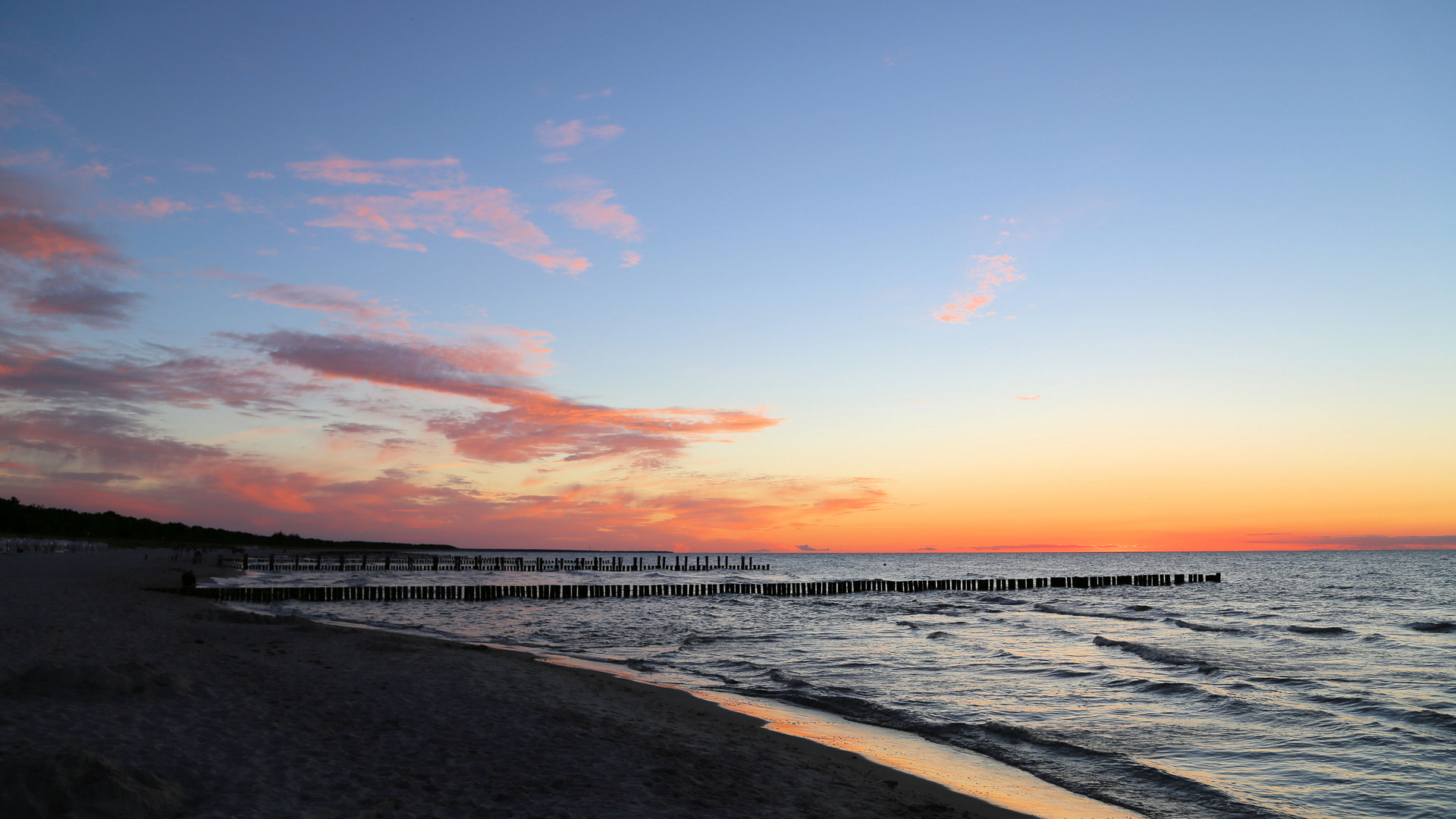 Sonnenuntergang an der Ostsee.