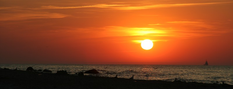 Sonnenuntergang an der Ostsee