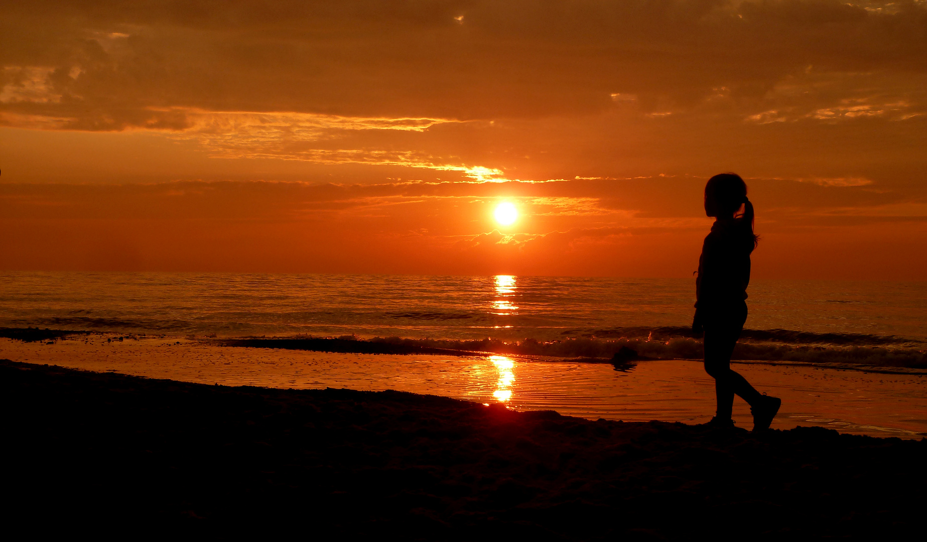 Sonnenuntergang an der Ostsee