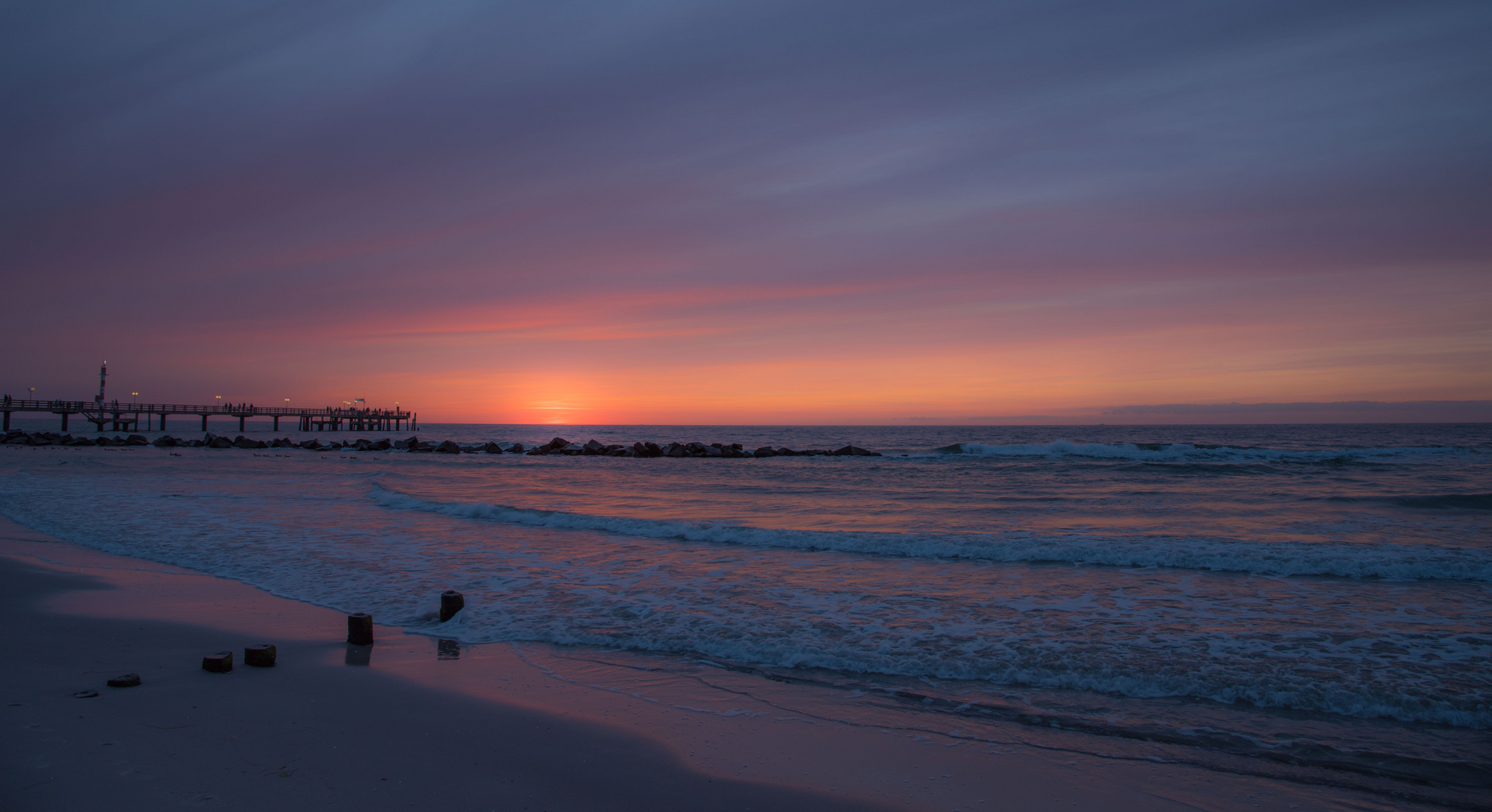 Sonnenuntergang an der Ostsee