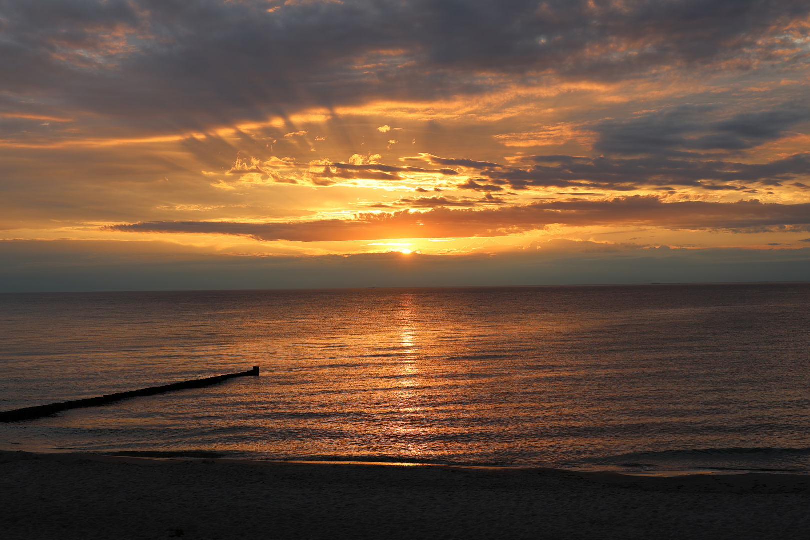 Sonnenuntergang an der Ostsee