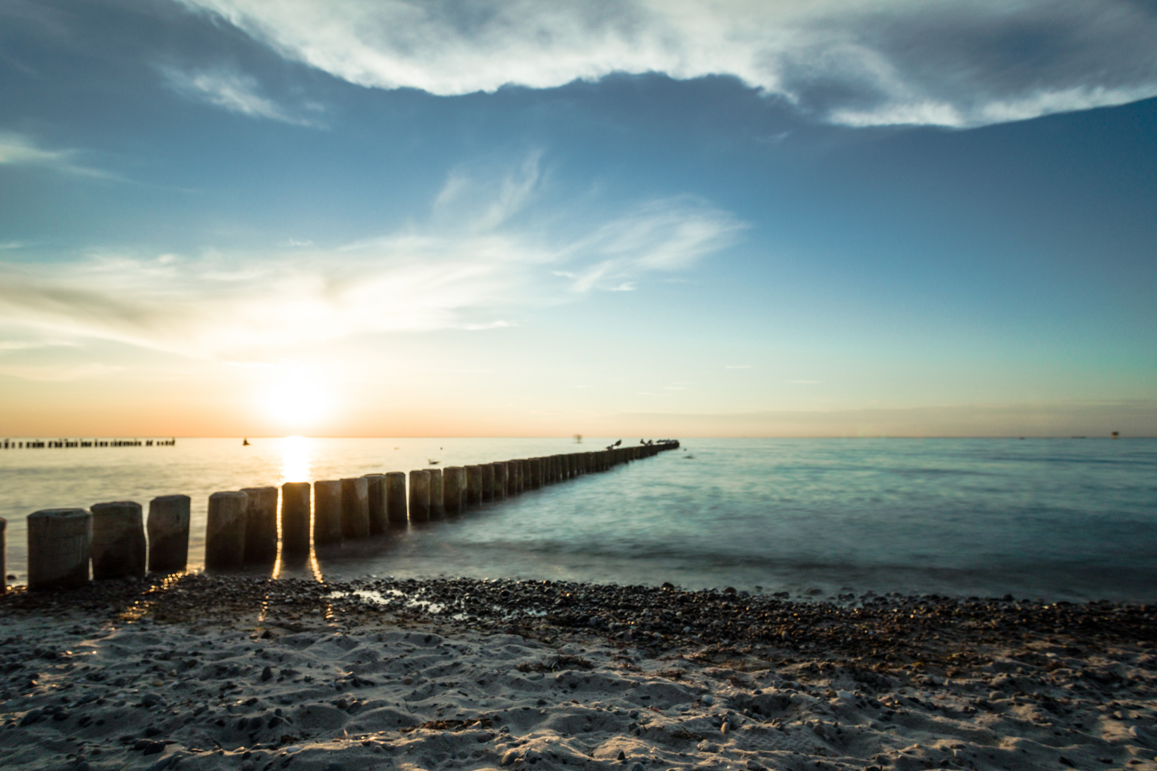 Sonnenuntergang an der Ostsee.