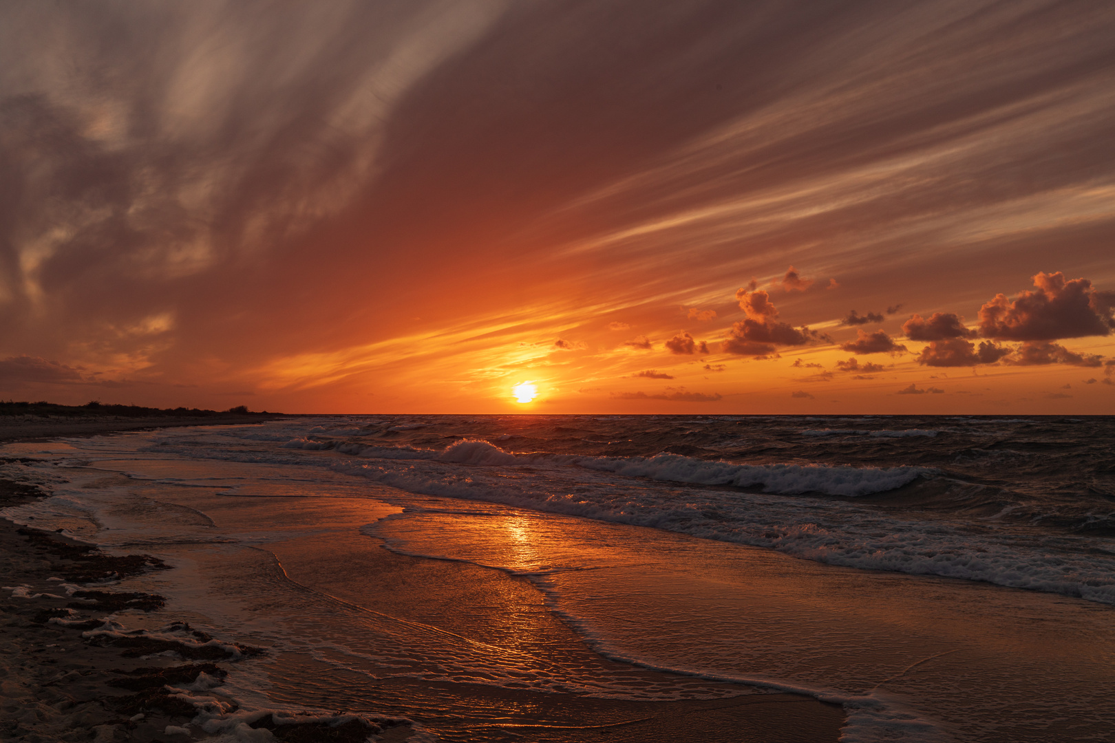 Sonnenuntergang an der Ostsee