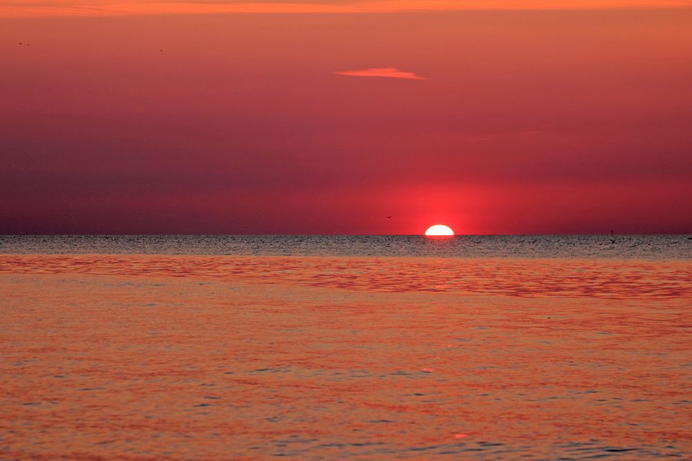 Sonnenuntergang an der Ostsee