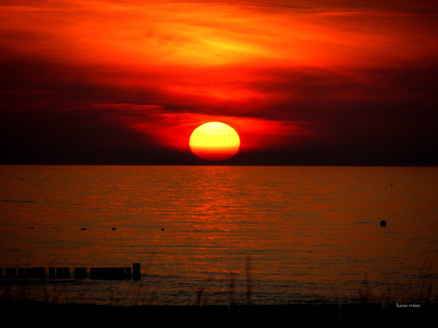 Sonnenuntergang an der Ostsee