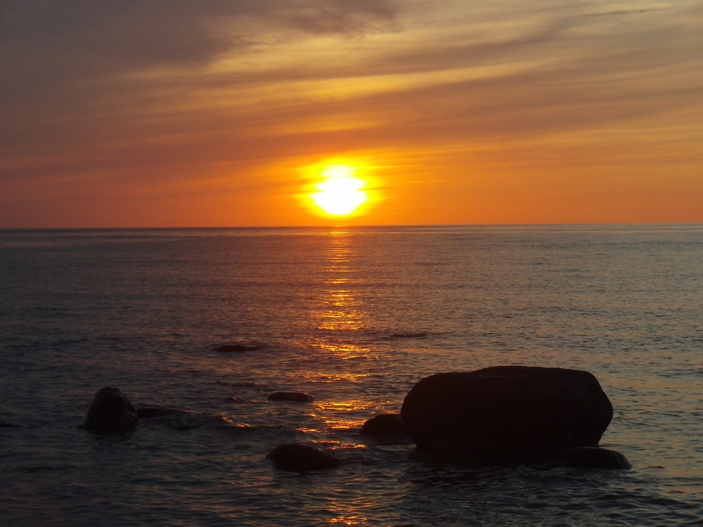 Sonnenuntergang an der Ostsee