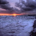 Sonnenuntergang an der Ostsee