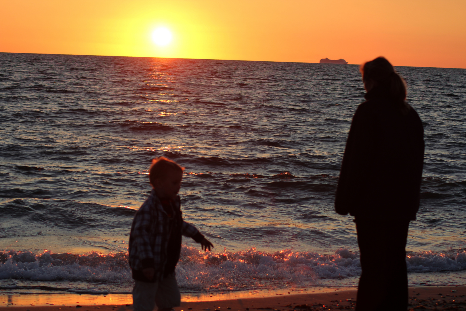 Sonnenuntergang an der Ostsee