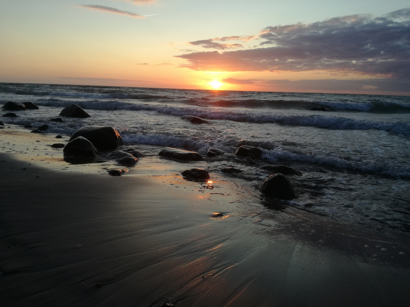 Sonnenuntergang an der Ostsee