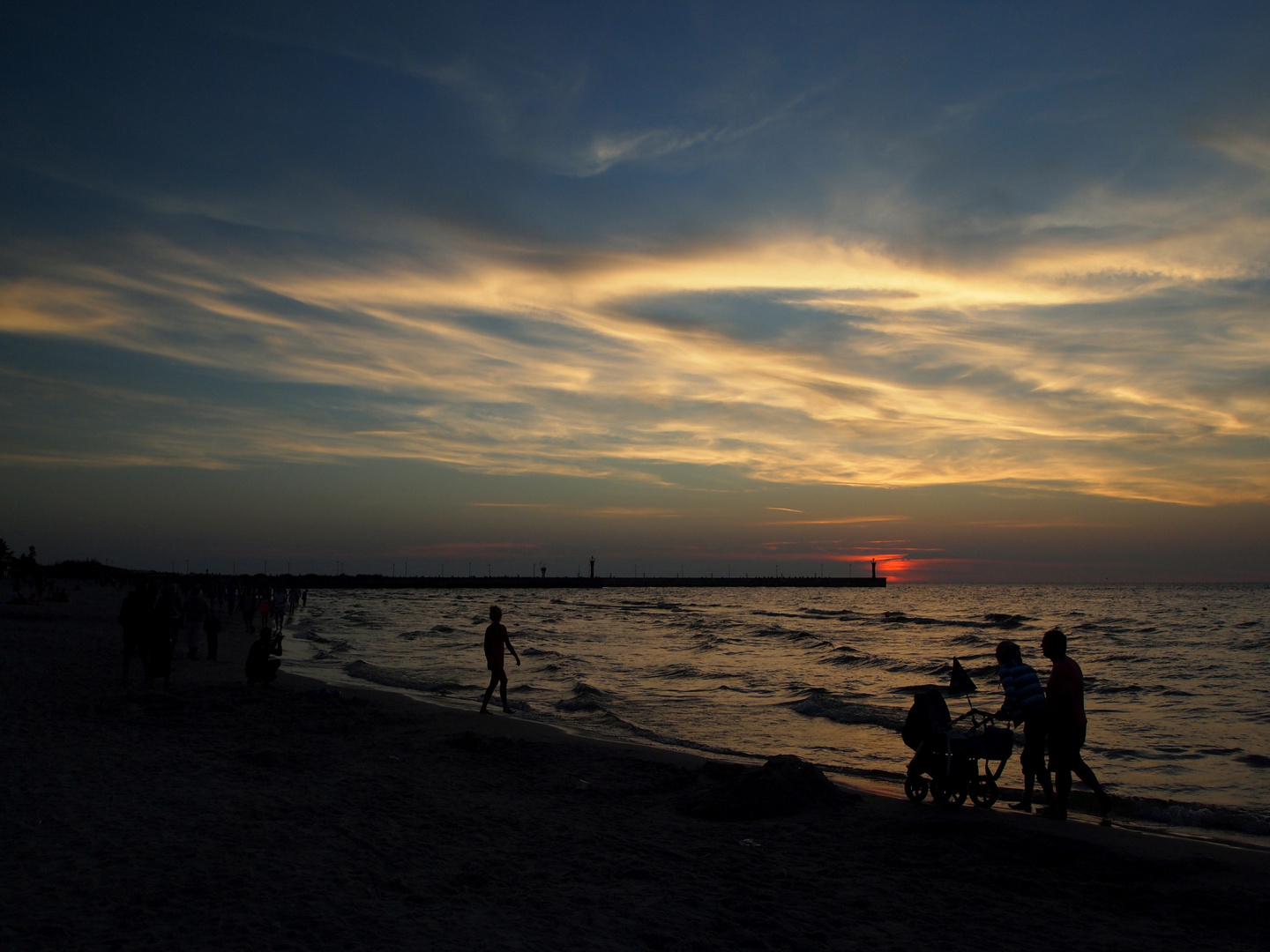 Sonnenuntergang an der Ostsee