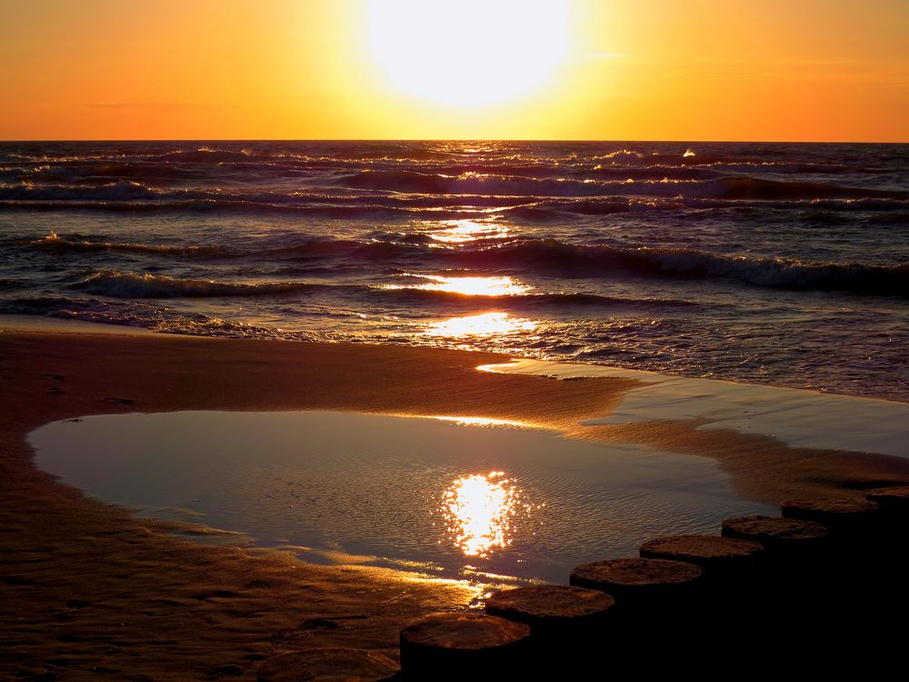 Sonnenuntergang an der Ostsee