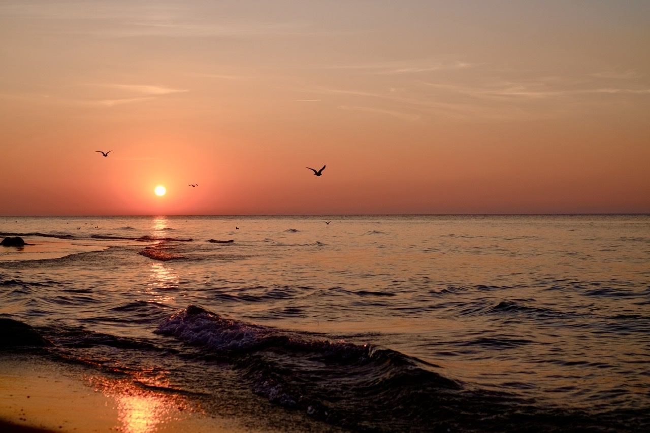 Sonnenuntergang an der Ostsee