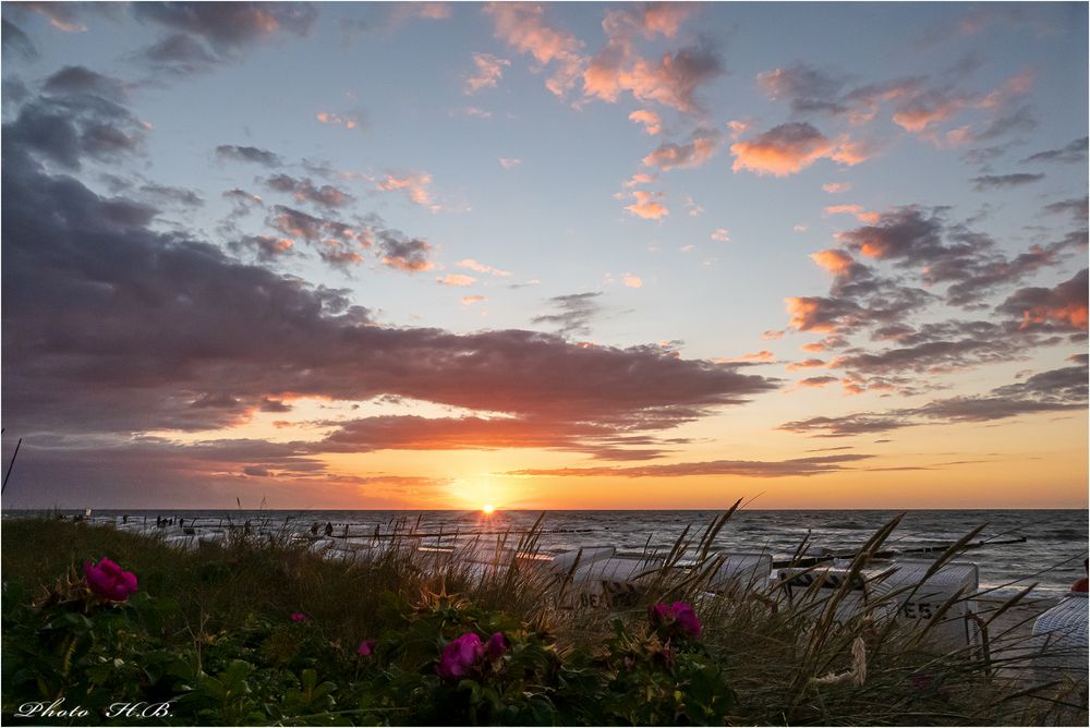 Sonnenuntergang an der Ostsee