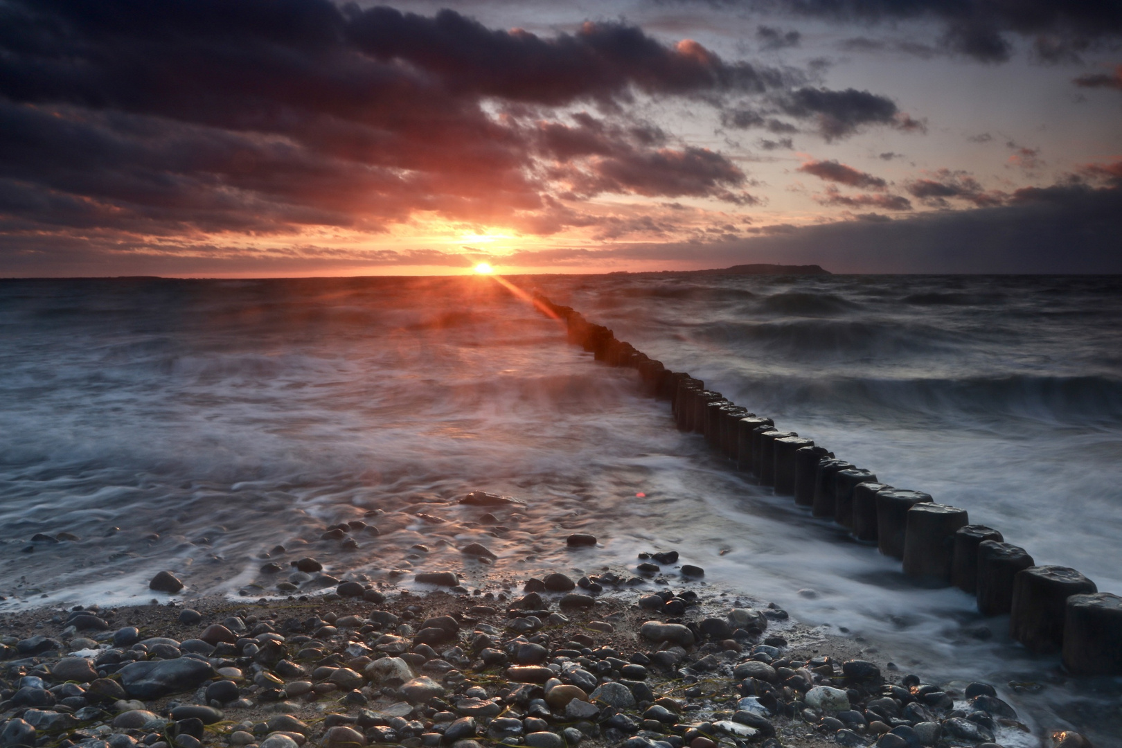 Sonnenuntergang an der Ostsee