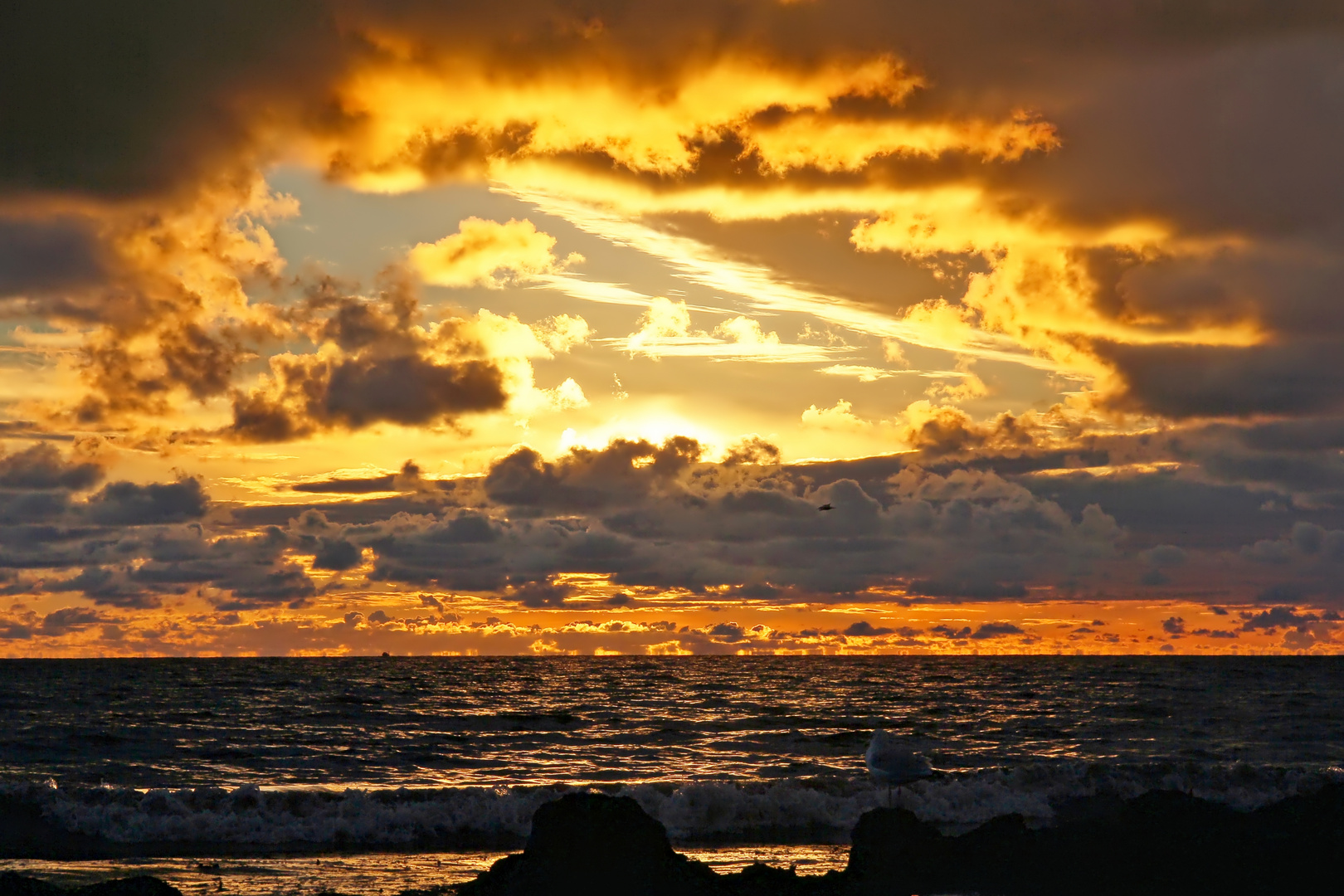 Sonnenuntergang an der Ostsee  - sunset at baltic sea