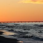 Sonnenuntergang an der Ostseeküste in Bansin