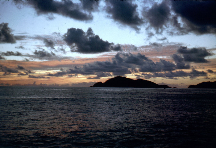 Sonnenuntergang an der Pazifikküste bei Acapulco