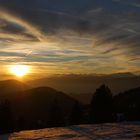 Sonnenuntergang an der Plose, Südtirol